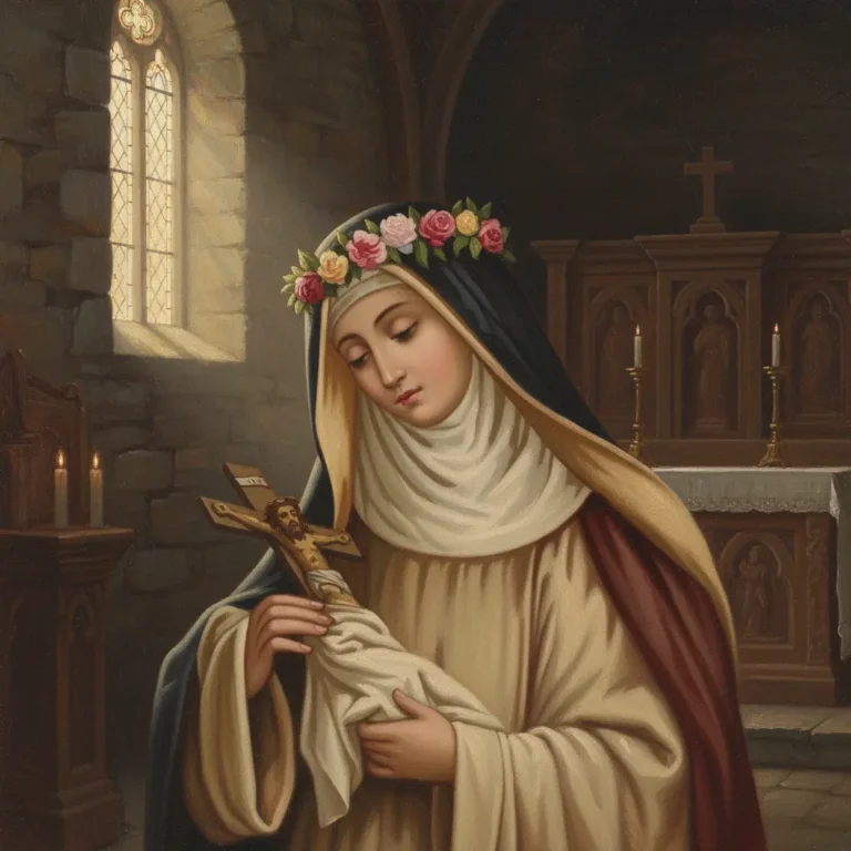 Santa Rosa de Lima en una capilla