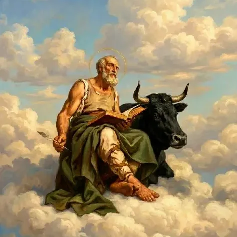 San Lucas Evangelista, simbolizado con un toro