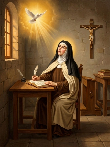 santa teresa de jesus en transverberacion